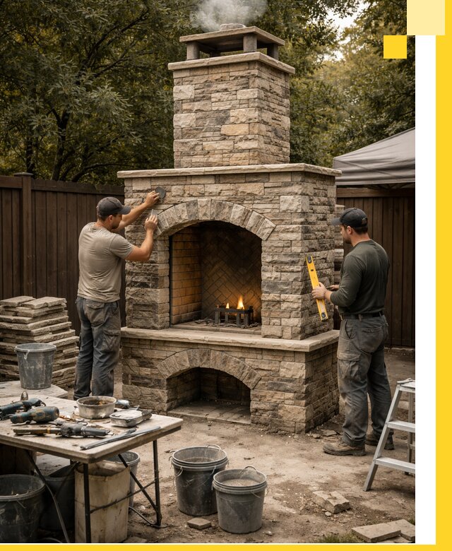 Проектирование и установка уличных каминов в Ухте