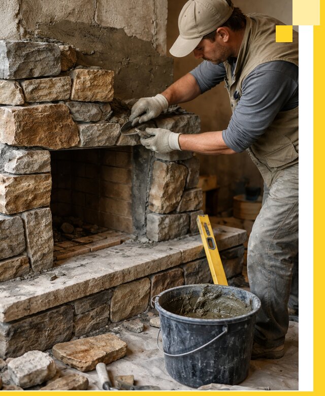 Изготовление и установка каменных каминов под ключ в Ухте