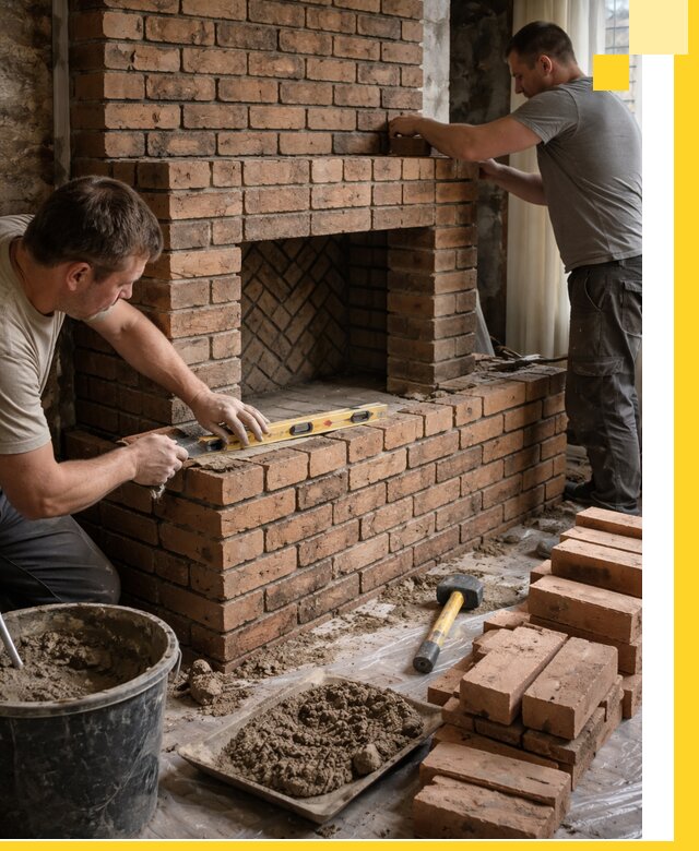 Изготовление и установка кирпичных каминов в Ухте