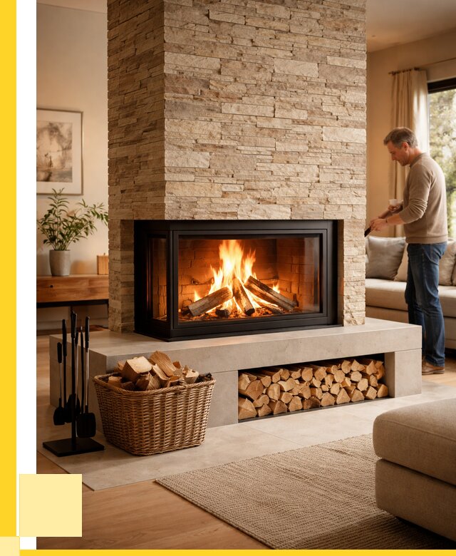 Дровяной камин под ключ в Ухте от 202500 р. | ЭриданХта