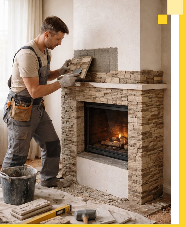 Изготовление и монтаж каминов для дома под ключ в Ухте