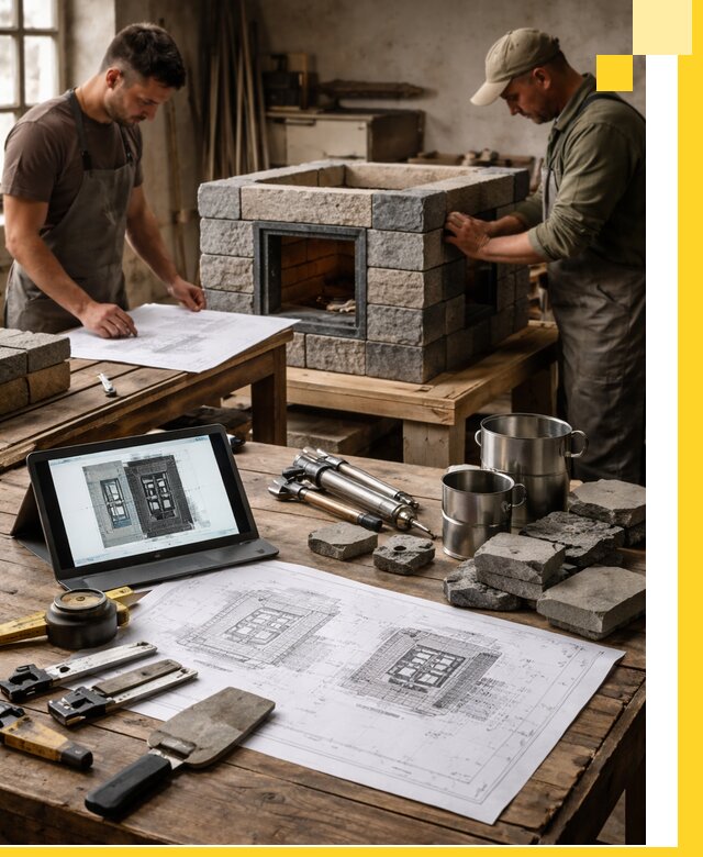 Разработка проектов печей с согласованием и монтажом в Ухте