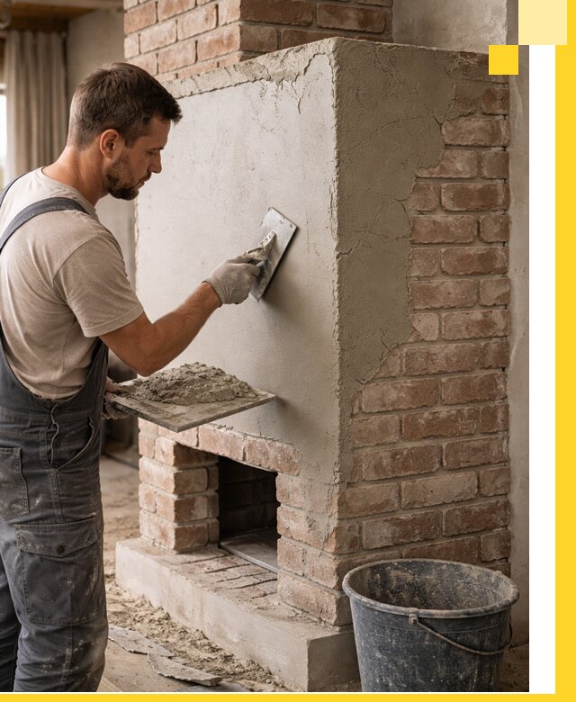 Отделка печей и облицовка каминов в Ухте под ключ