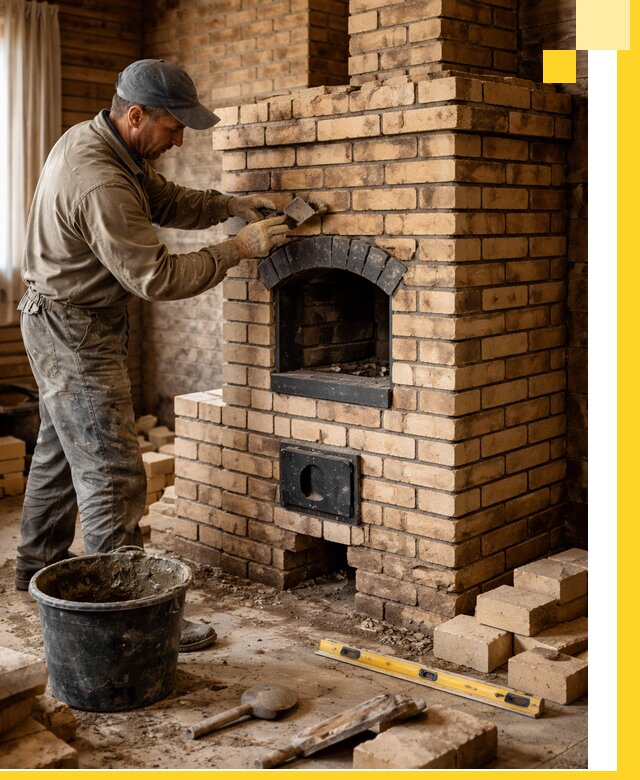 Кирпичные печи под ключ в Ухте: проектирование и кладка