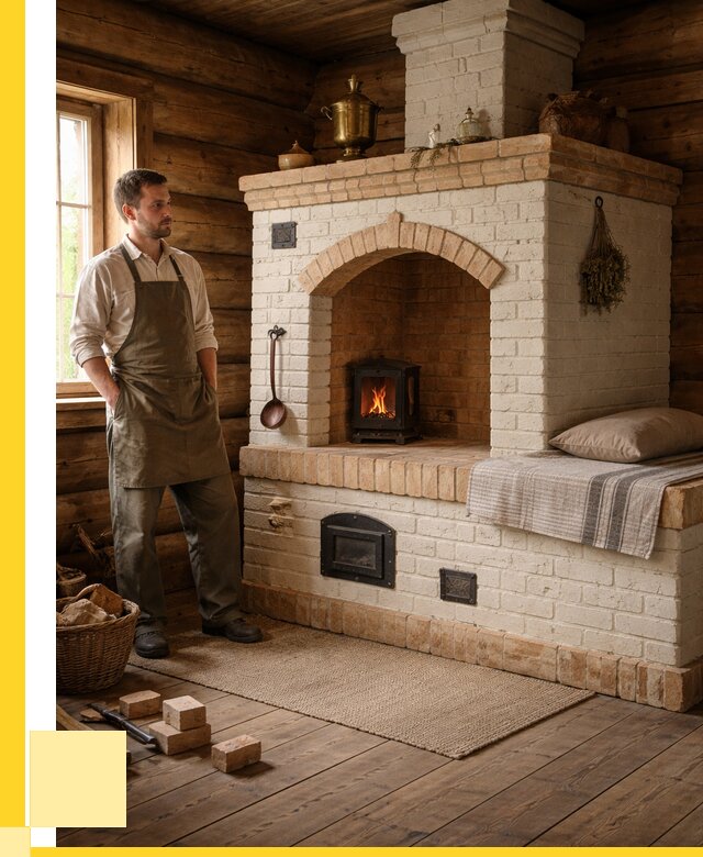 Русские печи с лежанкой под ключ в Ухте от 151875 р. ЭриданХта