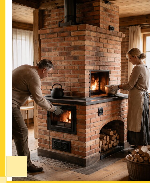 Печи для загородного дома под ключ в Ухте от 81000 р. | ЭриданХта