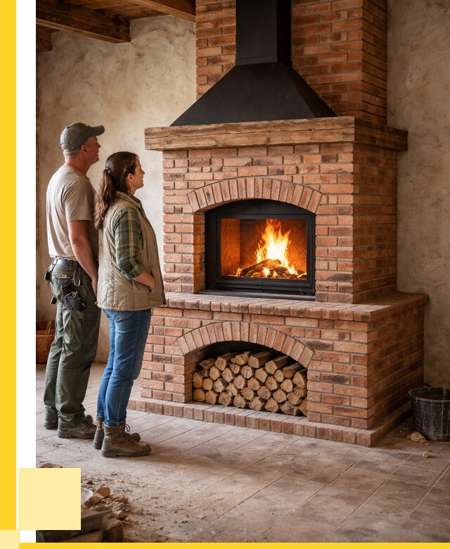 Печи камины из кирпича в Ухте от 121500 р. | ЭриданХта