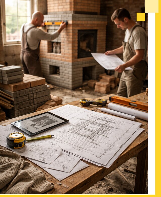 Проекты печей и каминов с индивидуальным дизайном в Ухте