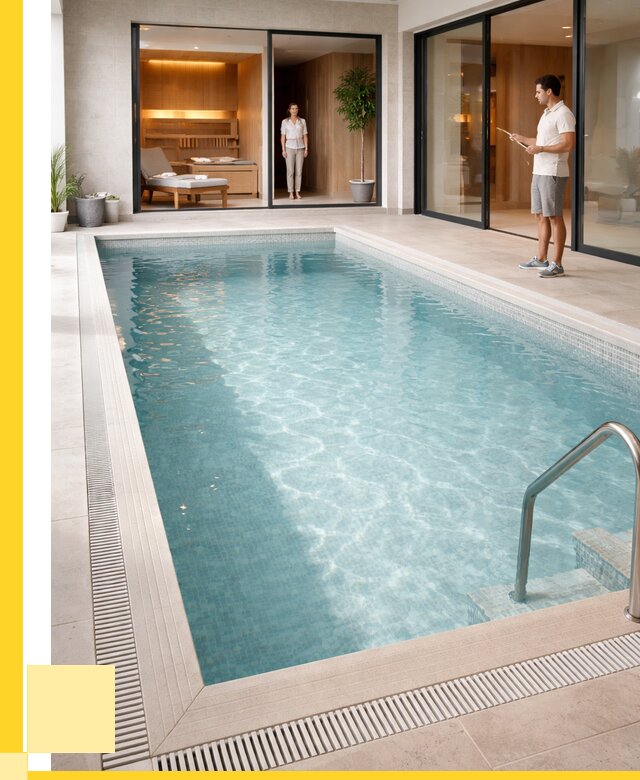 Отделка бассейна пленкой ПВХ в Ухте от 3544 р. - ЭриданХта