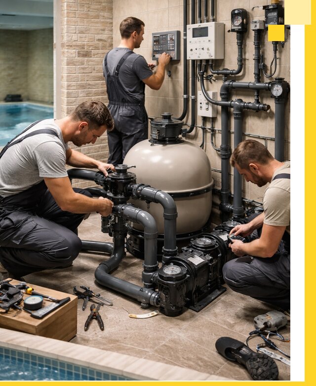 Комплексное оборудование для бассейнов под ключ в Ухте