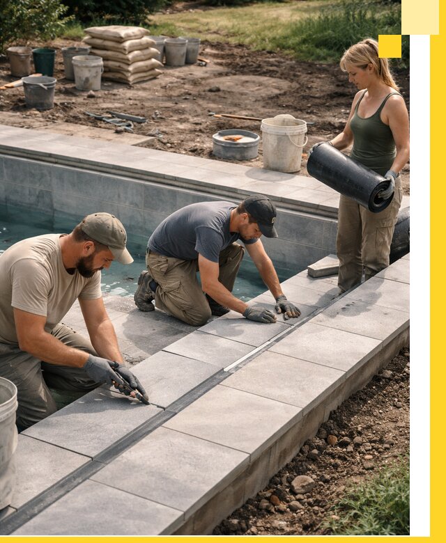 Строительство и монтаж уличных бассейнов под ключ в Ухте