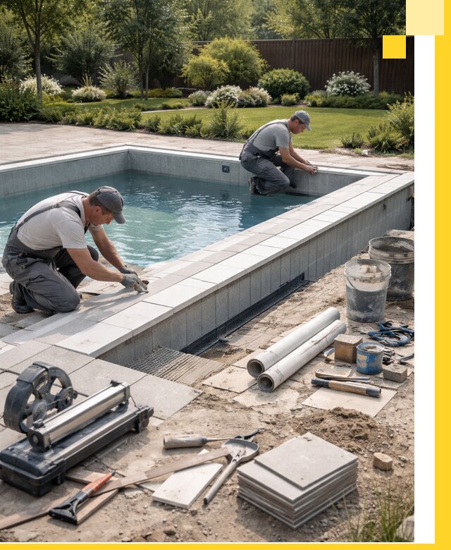 Строительство открытых бассейнов под ключ в Ухте профессионально