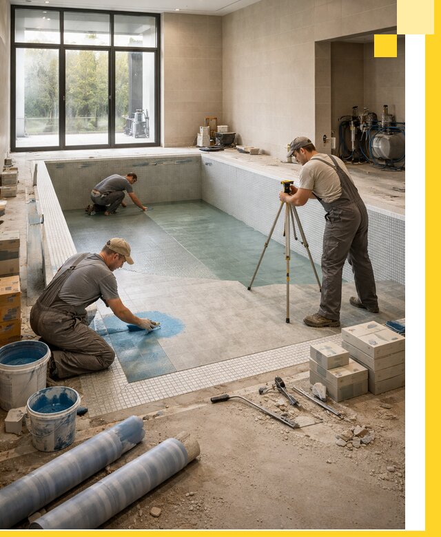 Проект и строительство закрытых бассейнов в Ухте под ключ