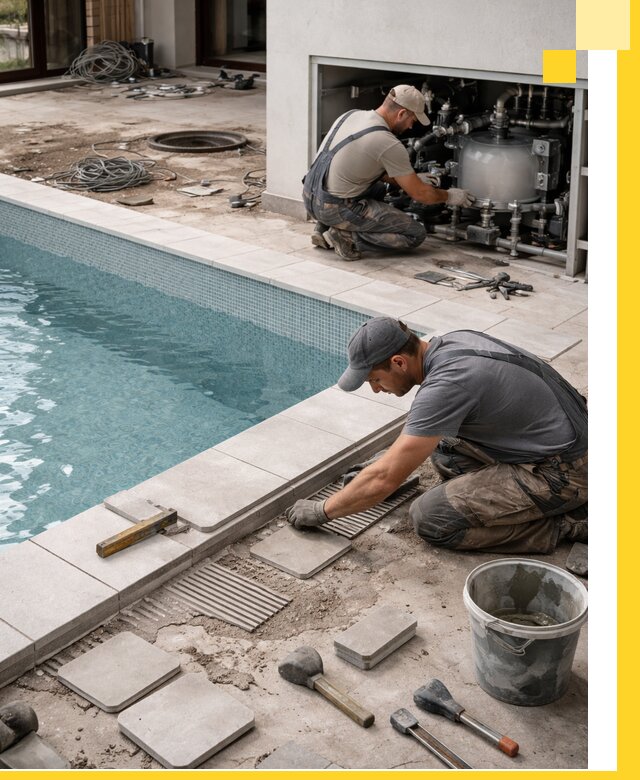 Строительство и монтаж бассейнов в коттедже в Ухте