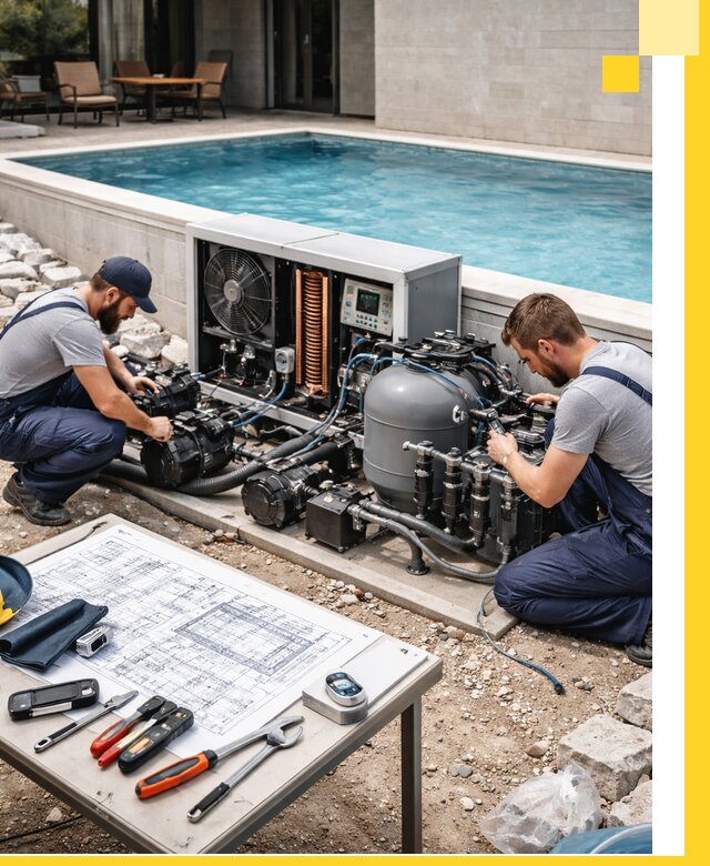 Проектирование и монтаж бассейнов с подогревом в Ухте