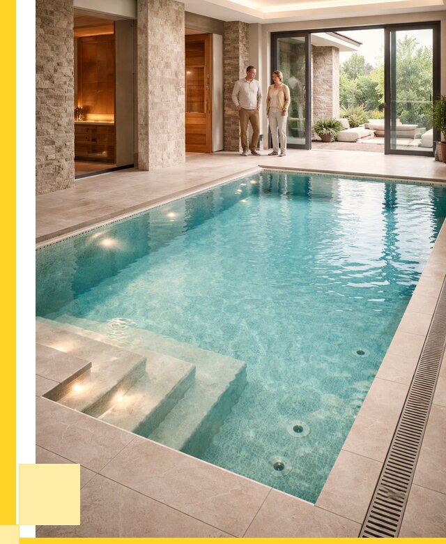 Бассейн во дворе в Ухте: проект, отделка от 1215000 р. | ЭриданХта