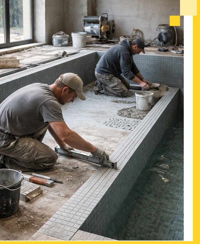 Строительство бассейна в частном доме в Ухте под ключ