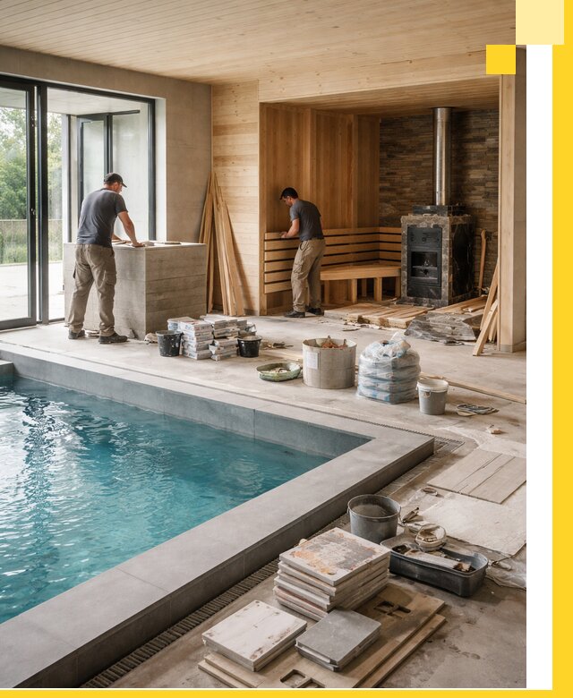 Проектирование и строительство бань с бассейном в Ухте