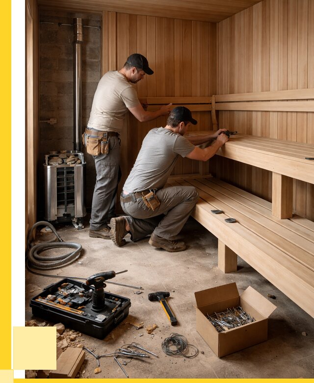 Монтаж саун под ключ в Ухте от 121500 р. | ЭриданХта