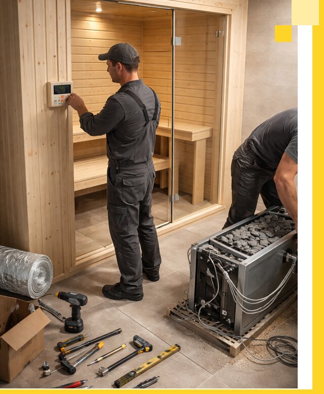 Поставка, установка и монтаж электрических саун в Ухте