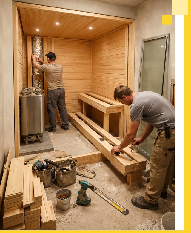 Проектирование и установка домашних саун под ключ в Ухте