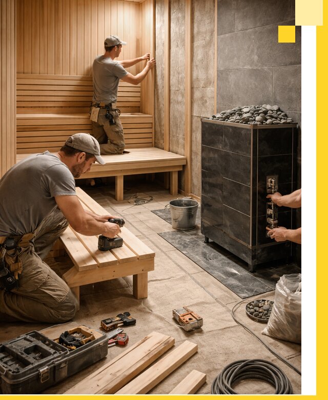 Дизайн и строительство интерьерных саун под ключ в Ухте