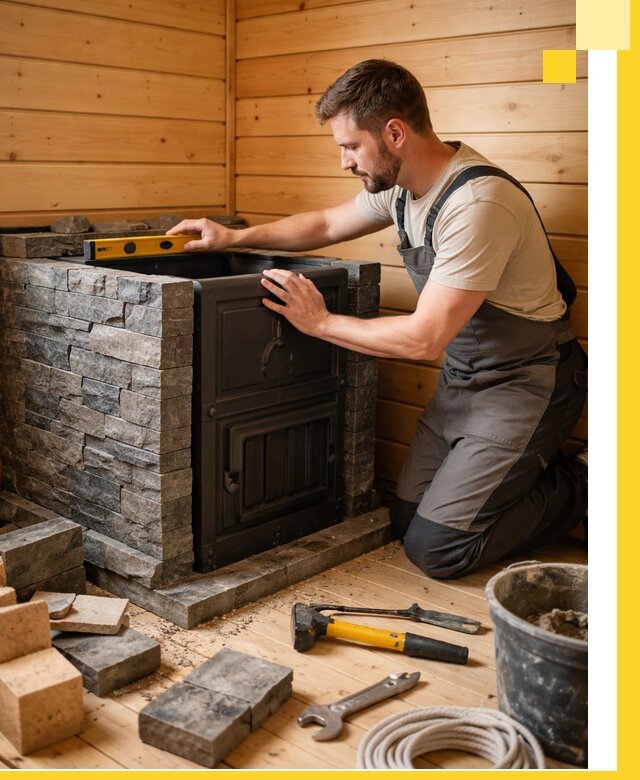 Производство и установка печей для саун под ключ в Ухте