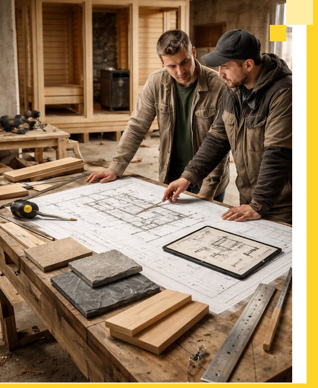 Проекты бань под ключ и планы строительства в Ухте