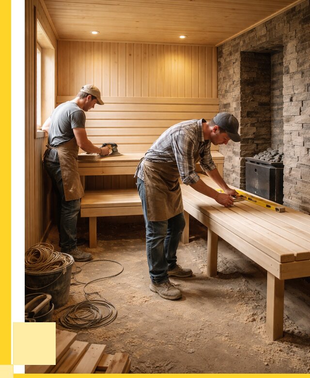 Отделка бани в Ухте: внутренняя отделка от 3038 р. | ЭриданХта