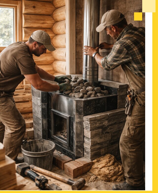 Строительство и отделка русских бань под ключ в Ухте