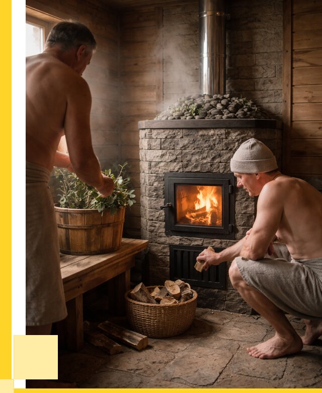 Банные печи под ключ в Ухте от 45563 р. | ЭриданХта кирпичная