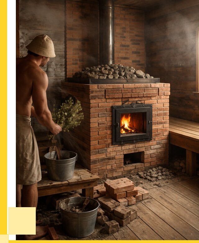 Кирпичные банные печи в Ухте от 91125 р. | ЭриданХта