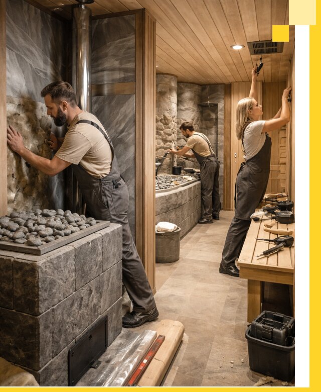 Строительство бань и SPA процедур в Ухте под ключ и отделкой