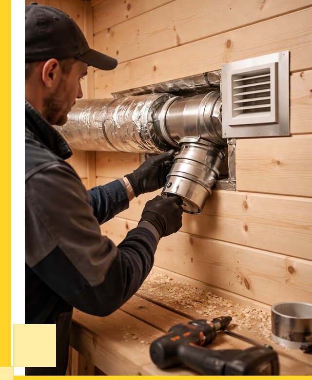 Монтаж вентиляции бани в Ухте от 12150 р. | ЭриданХта