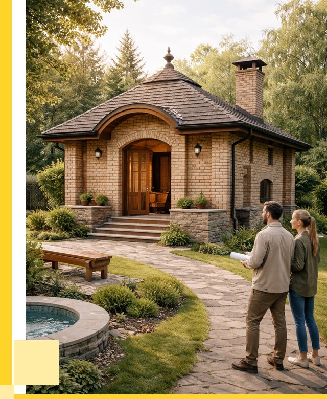 Проект кирпичной бани в Ухте от 30375 р. | ЭриданХта