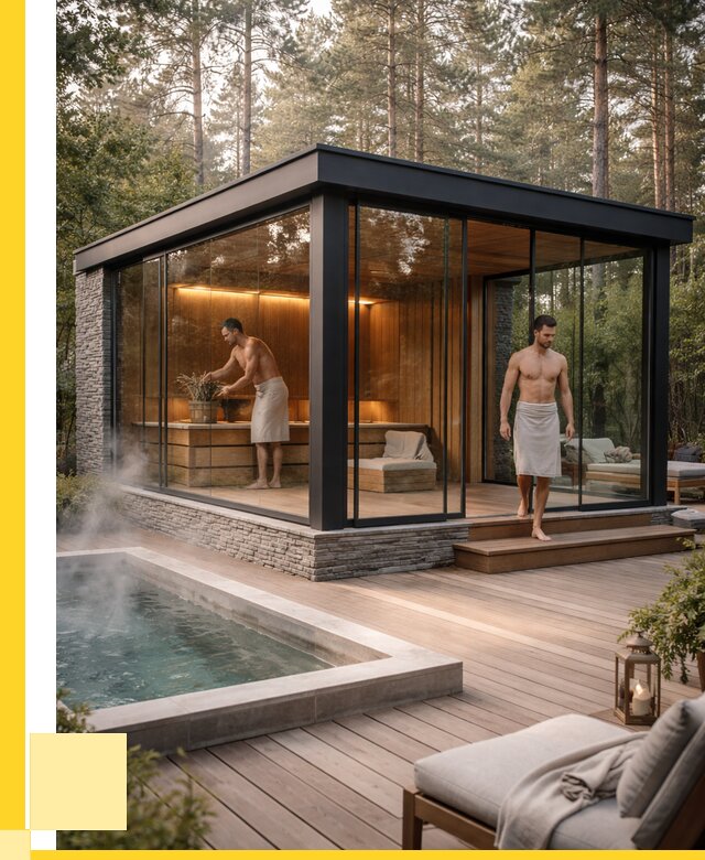 Стеклянные бани и двери в Ухте от 455625 р. | ЭриданХта