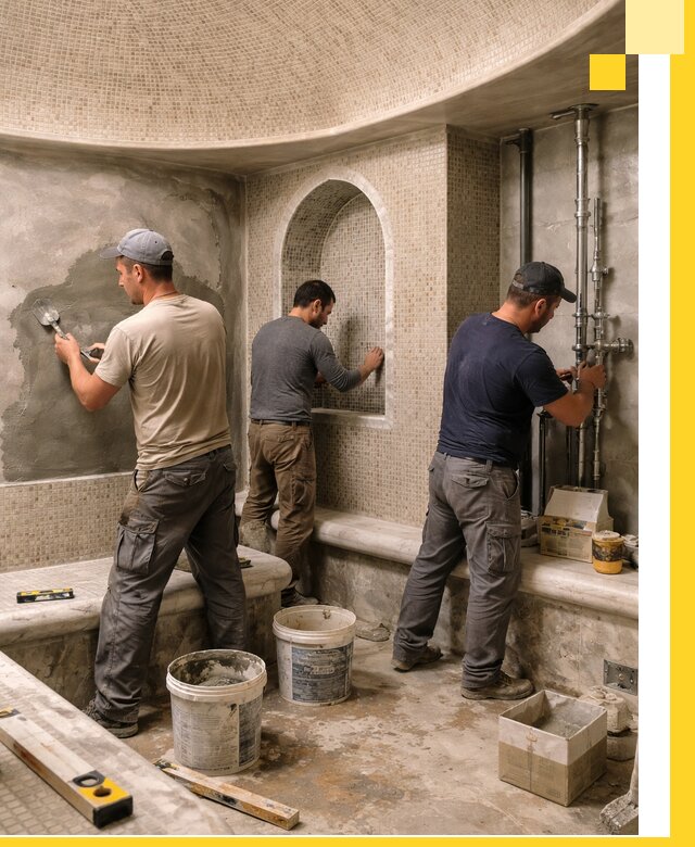 Профессиональный монтаж хамамов под ключ в Ухте с гарантией