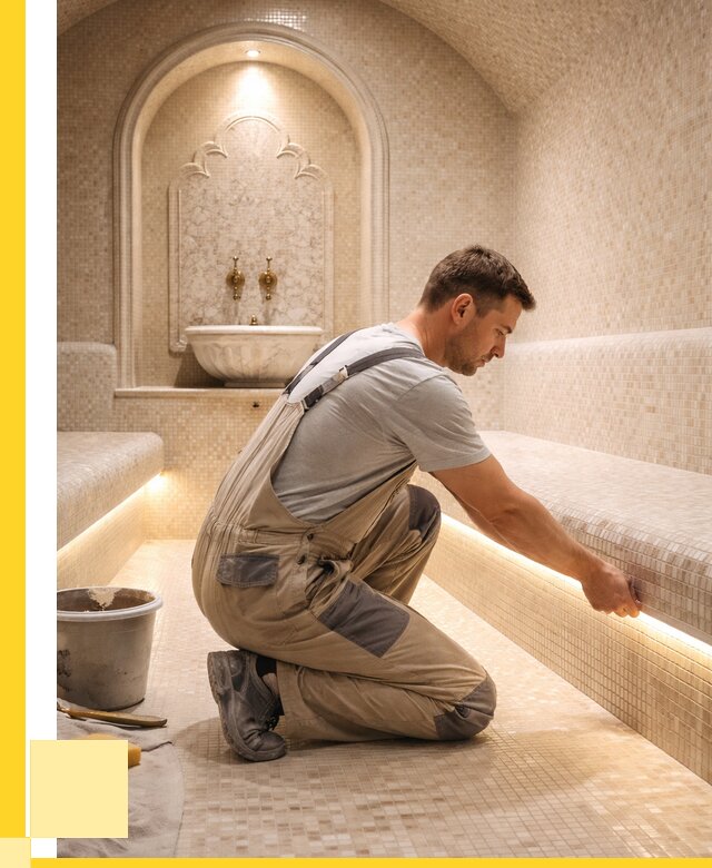 Отделка хамамов под ключ в Ухте от 5569 р. | ЭриданХта