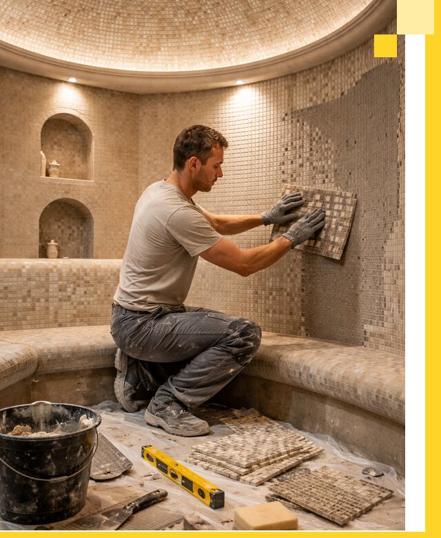 Устройство и монтаж домашнего хамама под ключ в Ухте