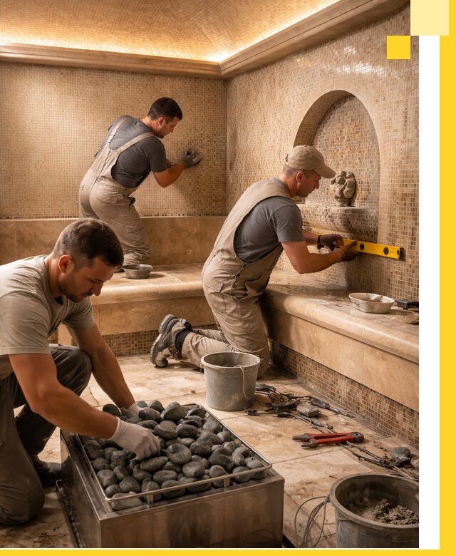 Проектирование и строительство хамама и сауны в Ухте