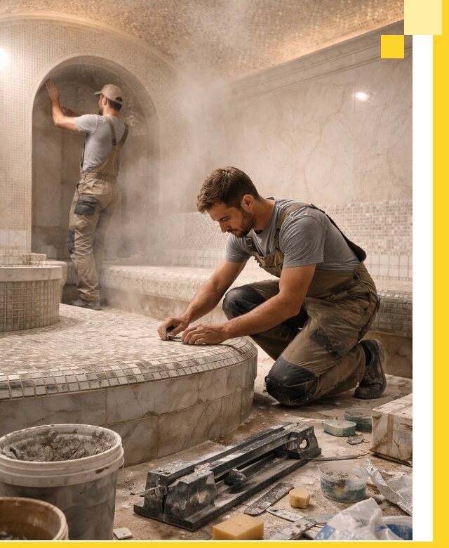 Профессиональный дизайн хамама и SPA под ключ в Ухте