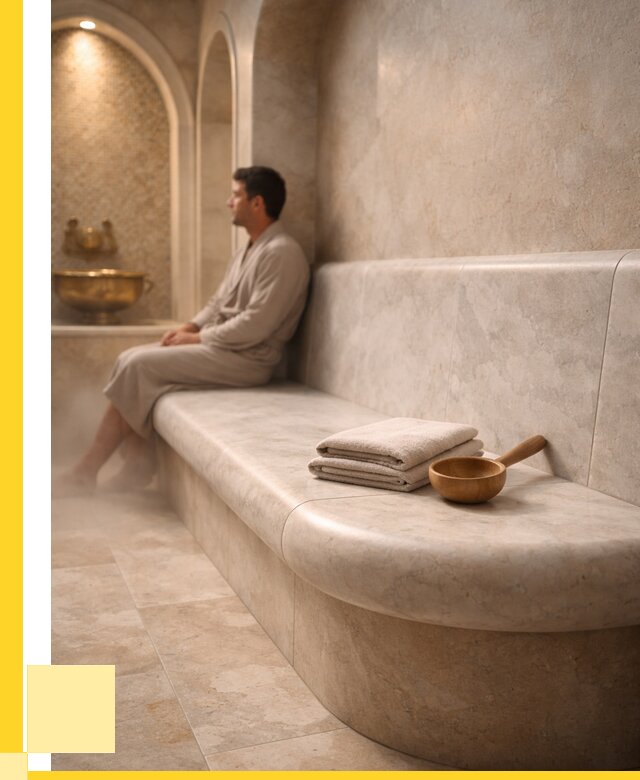 Сиденья для хамама в Ухте под ключ от 12150 р. | ЭриданХта