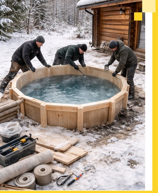 Изготовление и установка ледяных купелей под ключ в Ухте