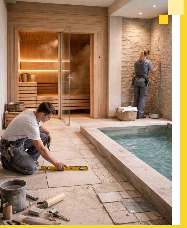 Комплексный дизайн и отделка интерьеров SPA под ключ в Ухте